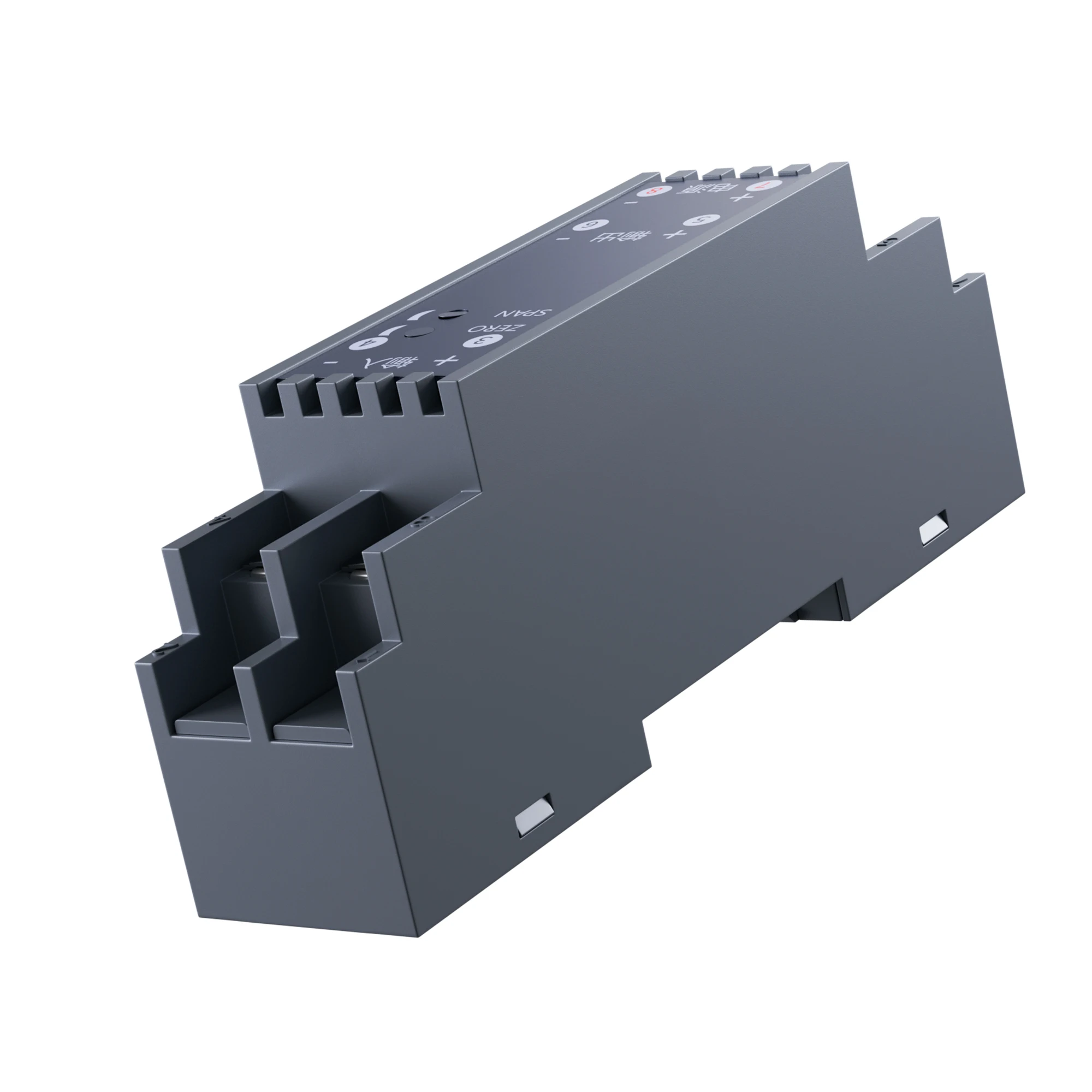 35mm DIN-rail 0-75V 0-100V 0-300V AC-spanningstransducer 4-20mA 0-10V RS485-uitgang AC 0-800V 0-1000V spanningssignaalomvormer