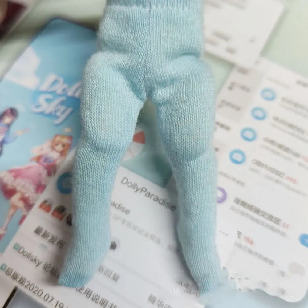 10cm Doll Clothes Leggings Trousers For 1/11 OB11 Doll Socks For 1/12 Bjd/GSC Doll Slim Pants DIY Obitsu 11 Doll Clothes Toys