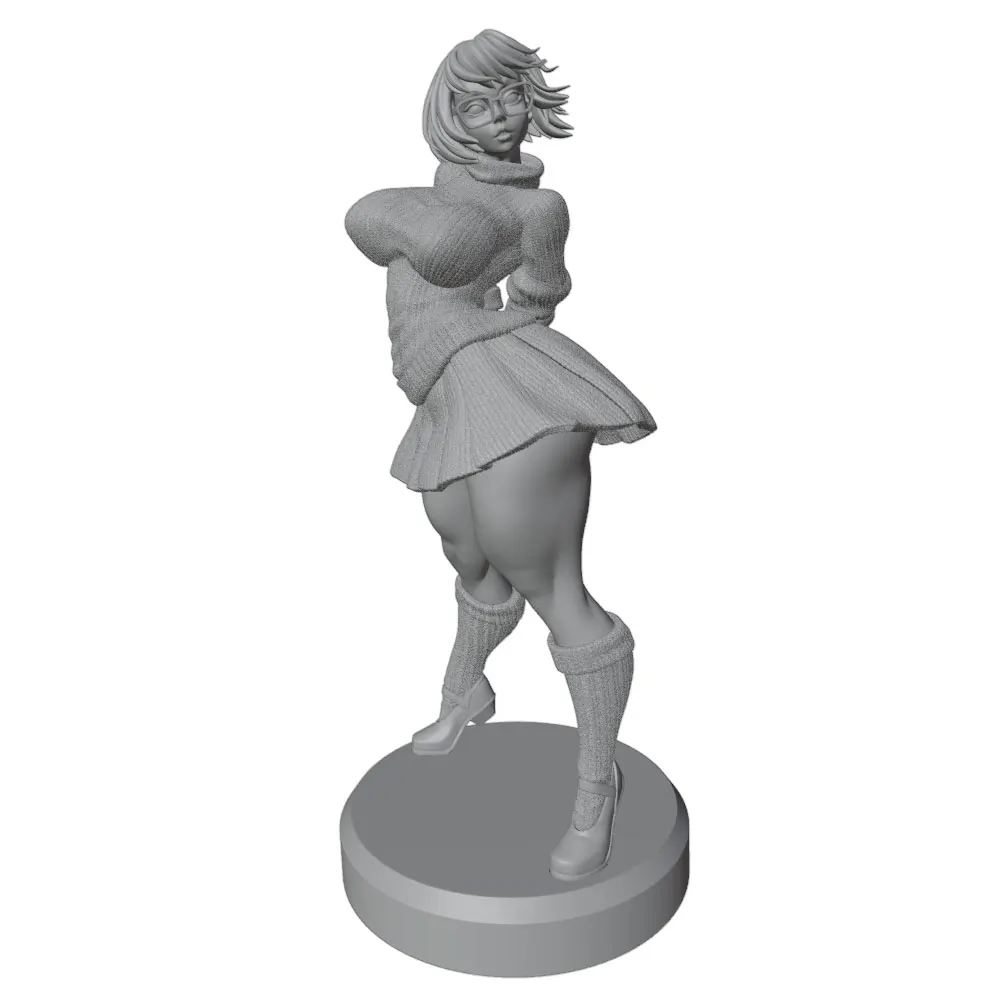 75mm --250mm Sexy Girl Resin Model Kits GK Miniature 3D Printed Gray Model Figurine DIY Doll Model Unassembled And Unpainted