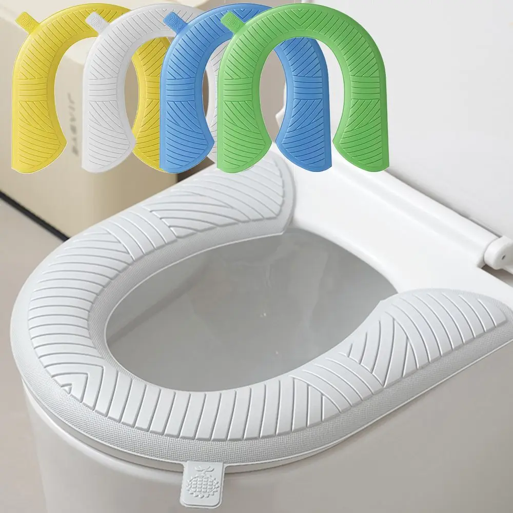 Soft Toilet Seat Cover Non-Slip Thickened Toilet Seat Cushion Waterproof Easily Cleanable Toilet Seat Pad Home Bathrooms