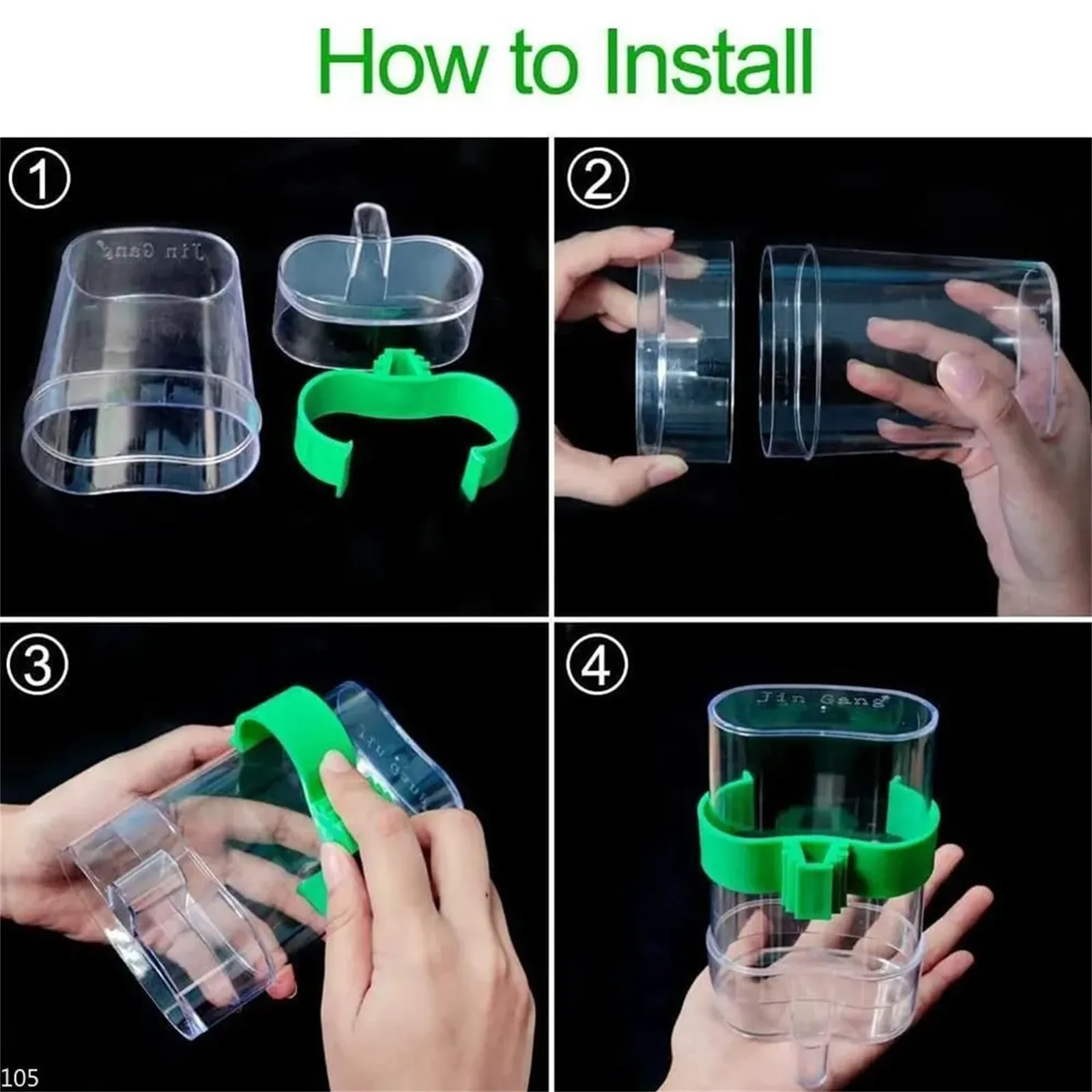 Bird Water Drinker Feeder Container Automatic Pet Feeder Birdcage Hanging Bowl Water Bottle Parrot Drinking Water Food Dispenser view 6