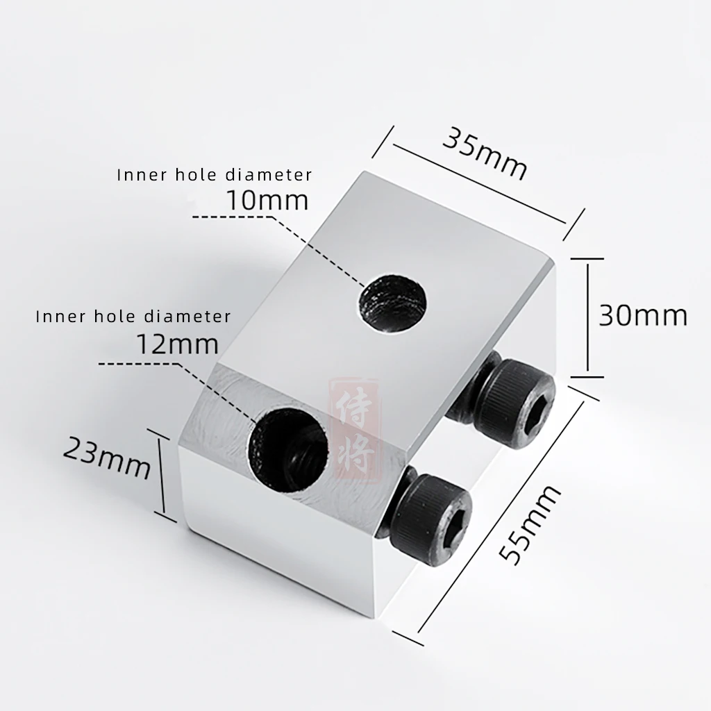 Adjustable Type Metal Diamond Dresser Pens Holder Base Silver Tone W Screws for Diamond Dresser Diameter Less Than 10mm 12mm