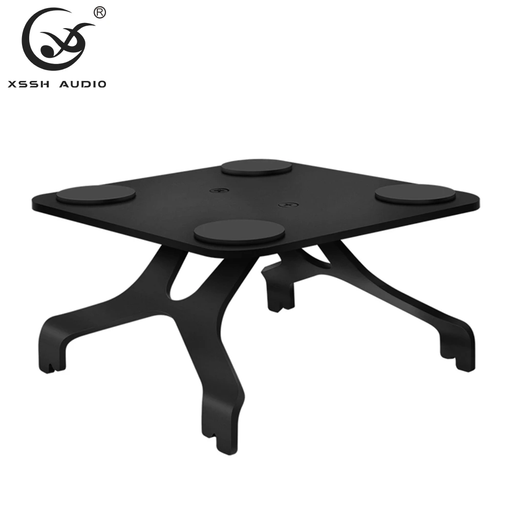 Aluminum Alloy 4‑Foot HIFI Speaker Stand, Shock‑Absorbing Desktop Speaker Support Bracket for Home Theater Stereo Audio System