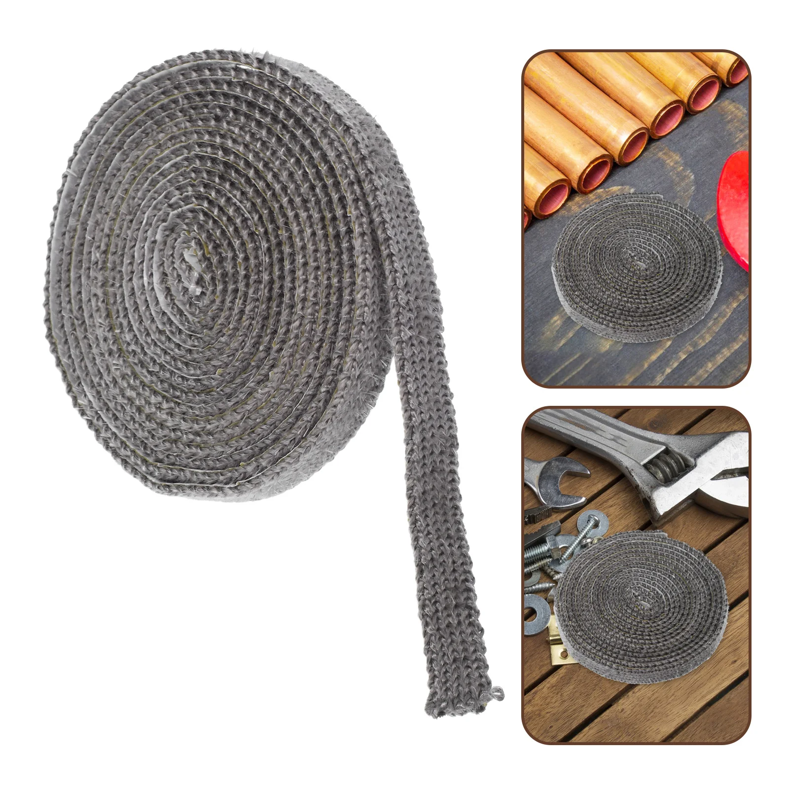 

Stove Door Gasket Tape 3Mm Thick Black Flat Rope Seal High Temp Resistant Self Adhesive For Wood Stoves Fireplaces