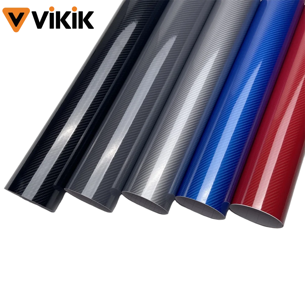 

6D Carbon Fiber Vinyl Car Body Wrap Glossy Vinyl Film Auto Motorcycle Waterproof PVC Foil Car Accessories