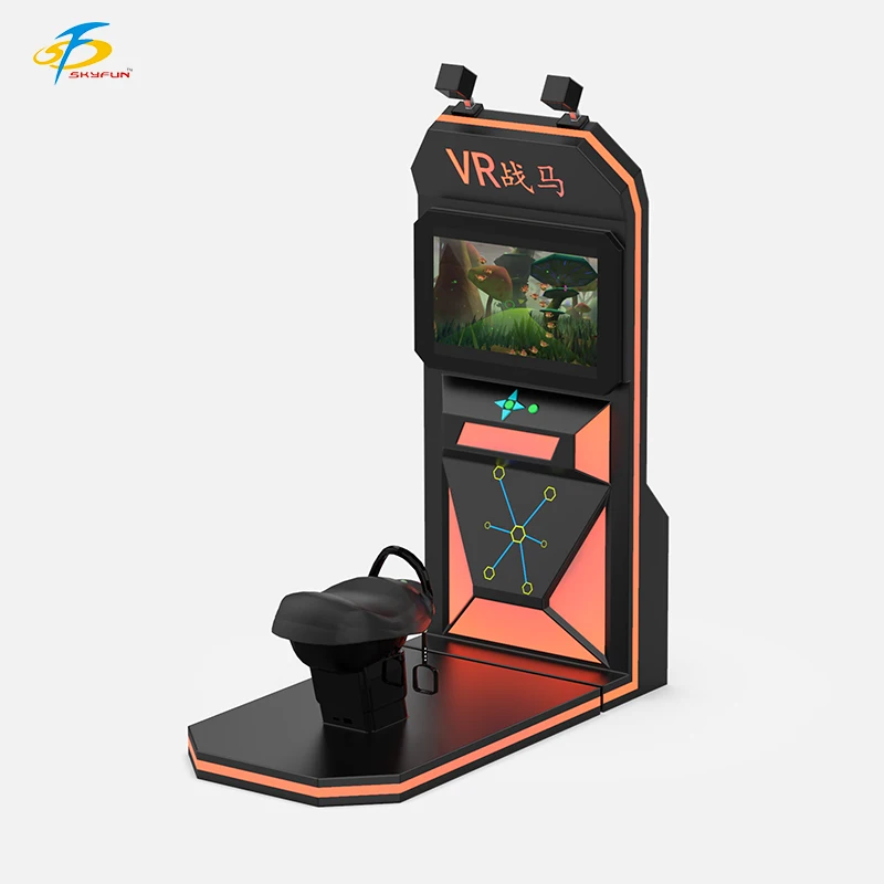 9D Virtual Reality Simulator Metal Indoor Arcade Game Machine Vr Riding Horse for School Garden Educational for Game