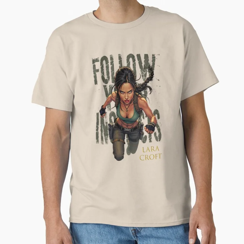 لارا كروفت/تبع غريبتك صعود قبر رايدر لعبة فيديو لمحبي هدية تي شيرت كبير الحجم بلايز S-6xl ملابس الكبار #5