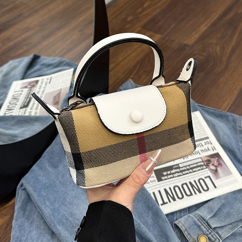 حقيبة حمل أنيقة للركاب - محفظة كروس بسيطة مع شعار باريس العتيق، حقيبة يد جلدية أنيقة للنساء