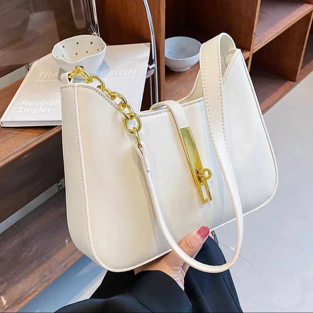 Luxury Designer Bags Women Chains Square Shoulder Bags High Quality Pu Leather Top Handle Crossbody Handbags Lady Underarm Bag