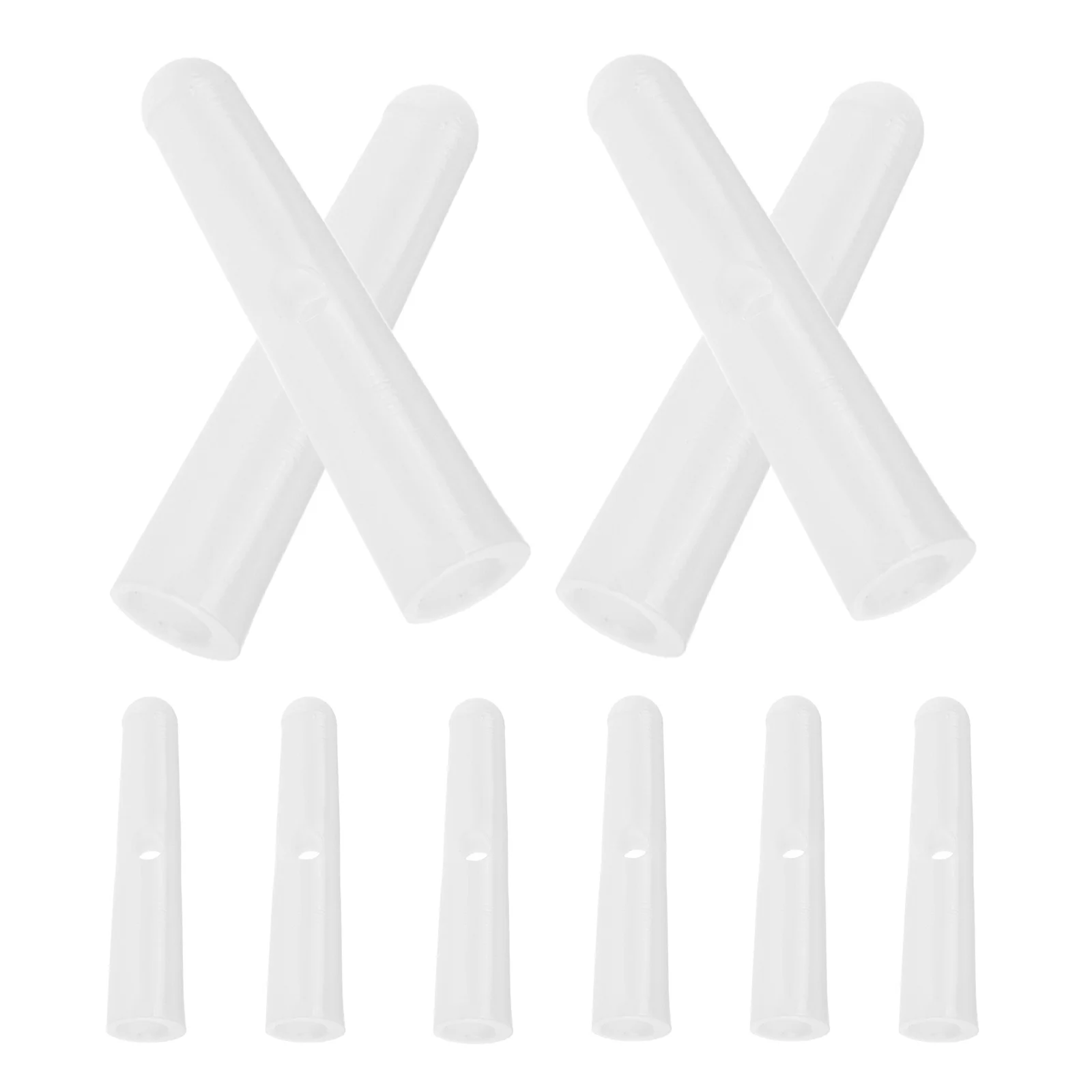 

10 Pcs Umbrella Accessories Repairing Supplies for Tail Beads Component Small Plastic Folding Parts Bone Covers