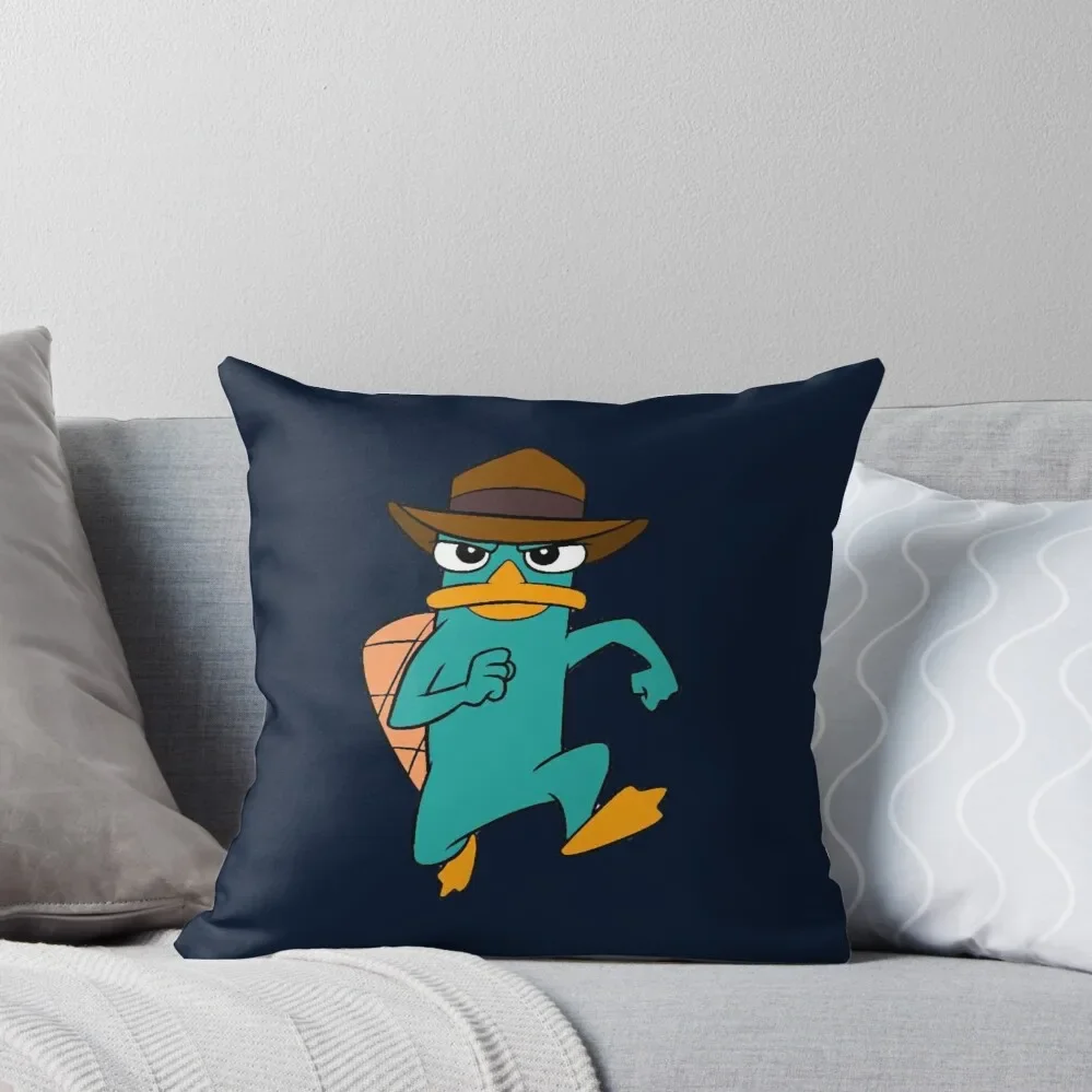 Agent Pperry the platypus Throw Pillow Pillow Cases Decorative pillows decor home pillow