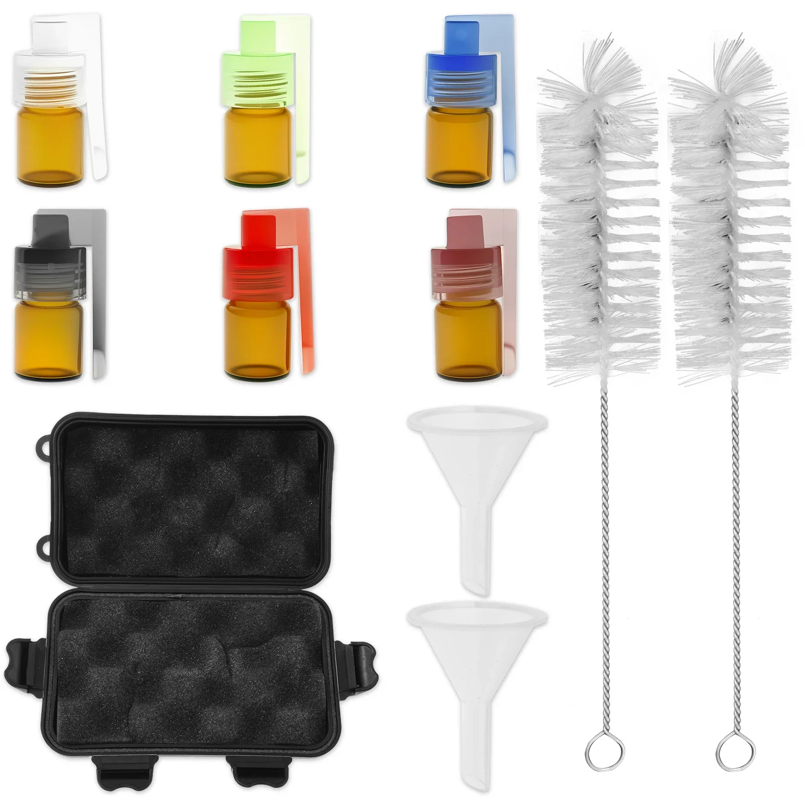 

6 шт., набор уличных бутылок для специй, портативный набор диспенсеров для специй, герметичная мини-стеклянная бутылка для соли и перца для пикника, кемпинга, путешествий