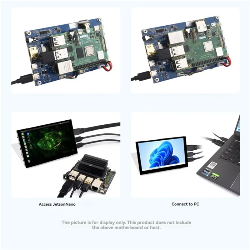 -A96P 5Inch Capacitive Touch Screen IPS 1024X600 HD -Compatible For Raspberry Pi/Jetson Series Motherboard/PC Screen