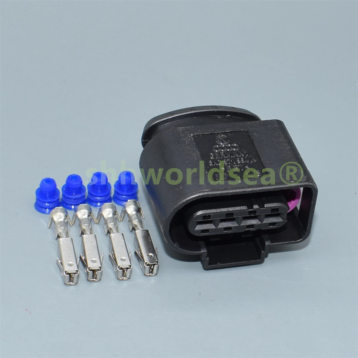 shhworldsea 4 Pin/Way Female Ignition Coil Connector Plug With Terminal Seal For AUDI A8 VW 8K0 971 994 8K0971994