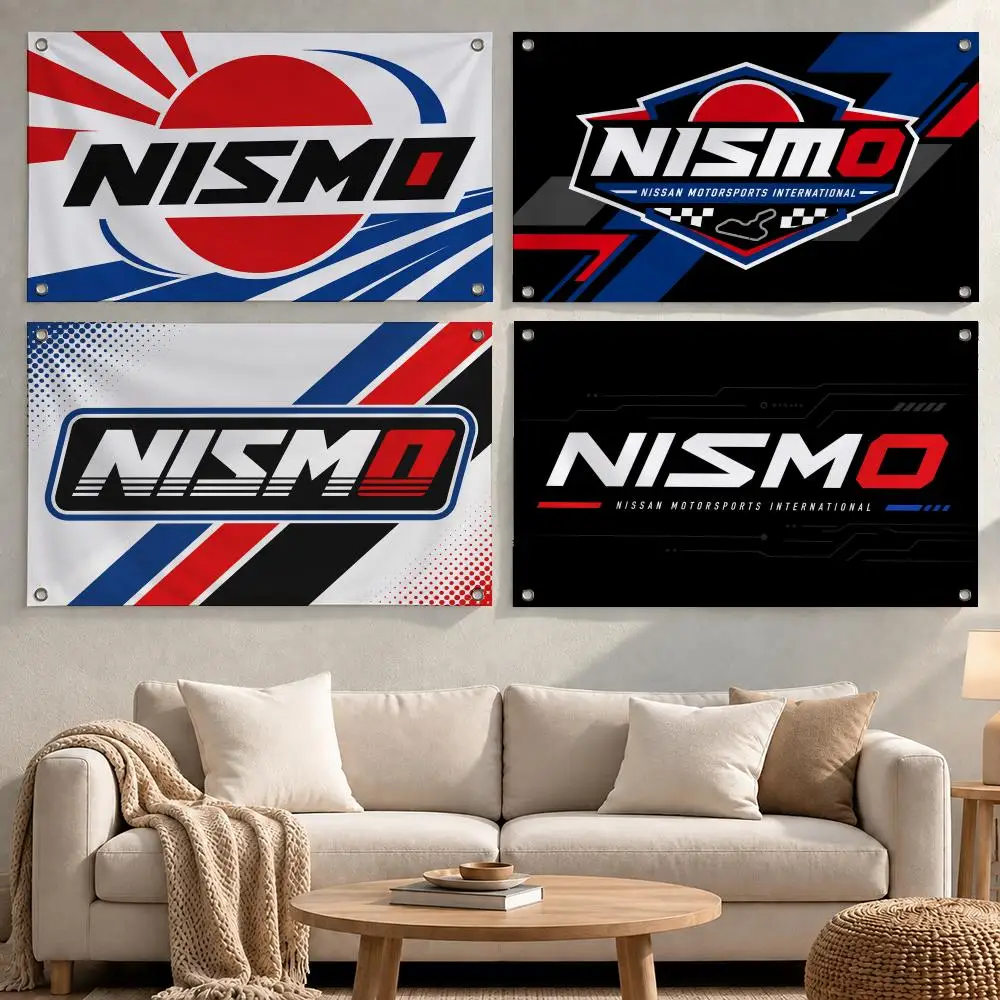 Racing Team NISMO Racing Flags Minimalist Fabric Banner Flags Garden Shop Bedroom Festival Birthday Wall Decor