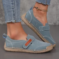 Chaussures en cuir faites à la main pour femmes, mocassins confortables et décontractés à enfiler, chaussures de marche, vente directe d'été 5