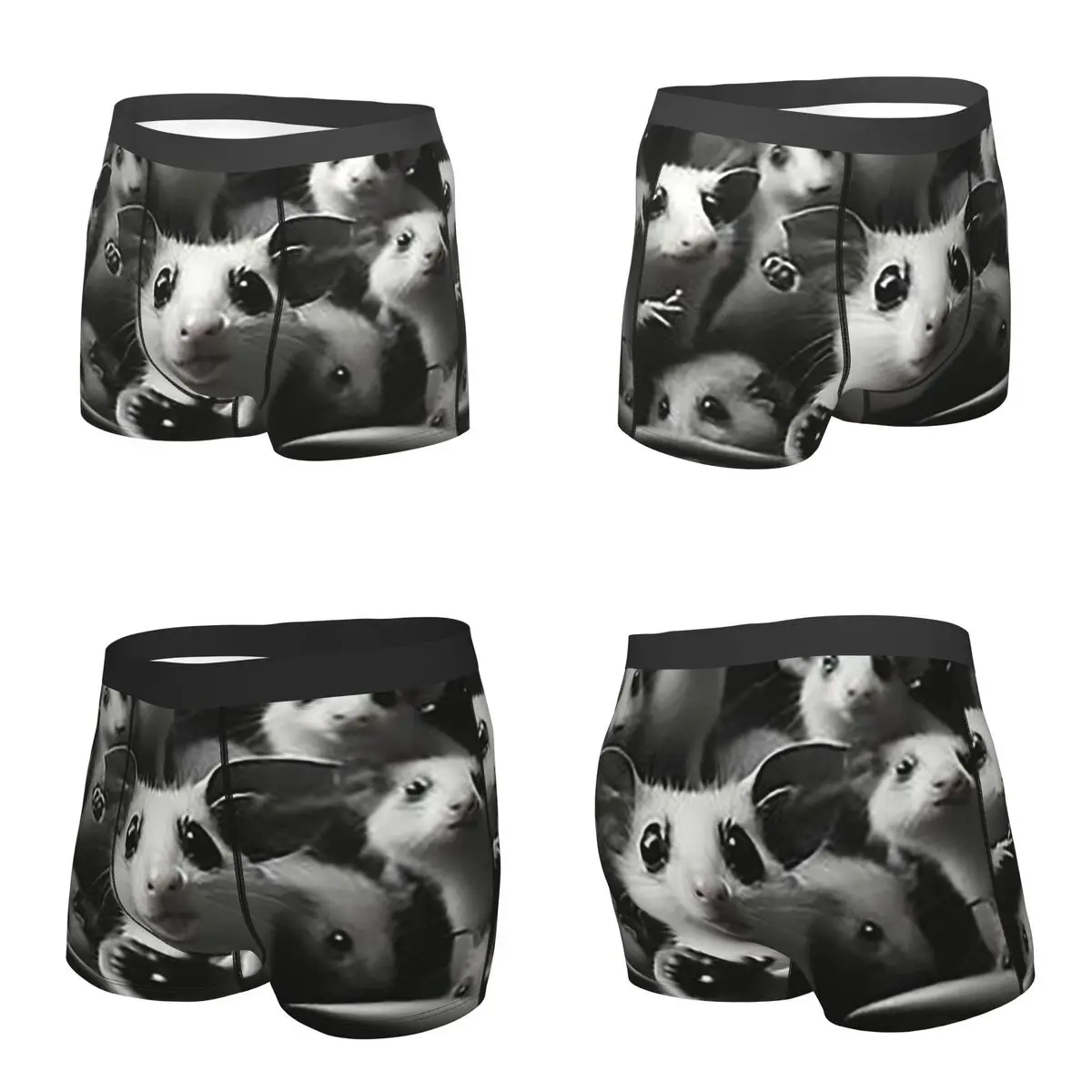 Calzoncillos Boxer, pantalones cortos, bragas Opossum Screm, ropa interior cómoda para hombre, regalos para novio
