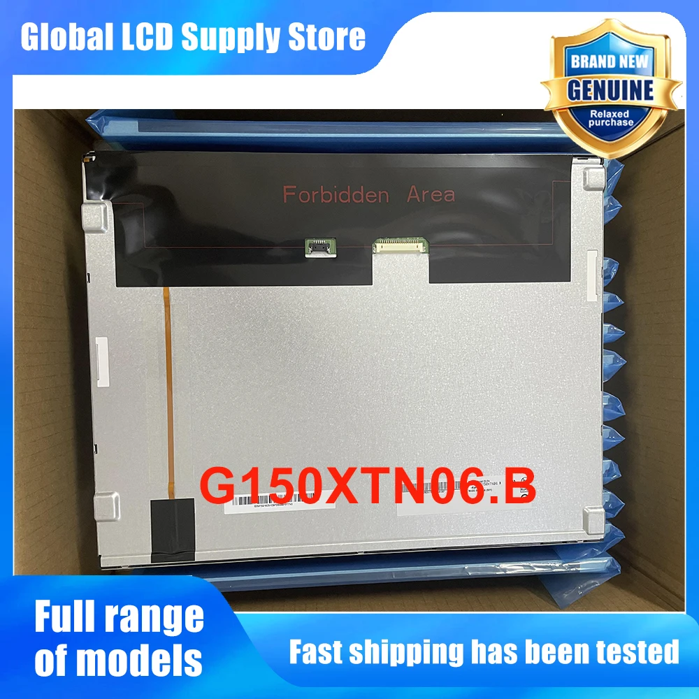 G150XTN06.B 15.0 Inch 1024*768 LCD Display Screen Panel Industrial Original for 20 Pins New 100% Tested