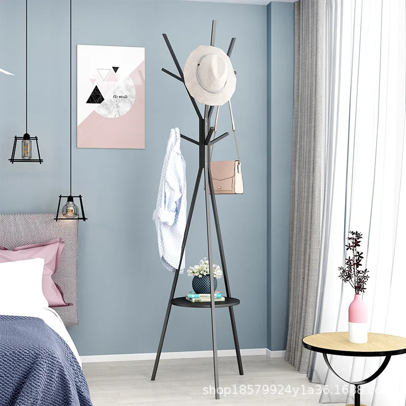 Bedroom Coat Rack Creative Iron Art Garment Stand Nordic Clothes Hanger for Jackets Bag Holder Organization Storage Rack