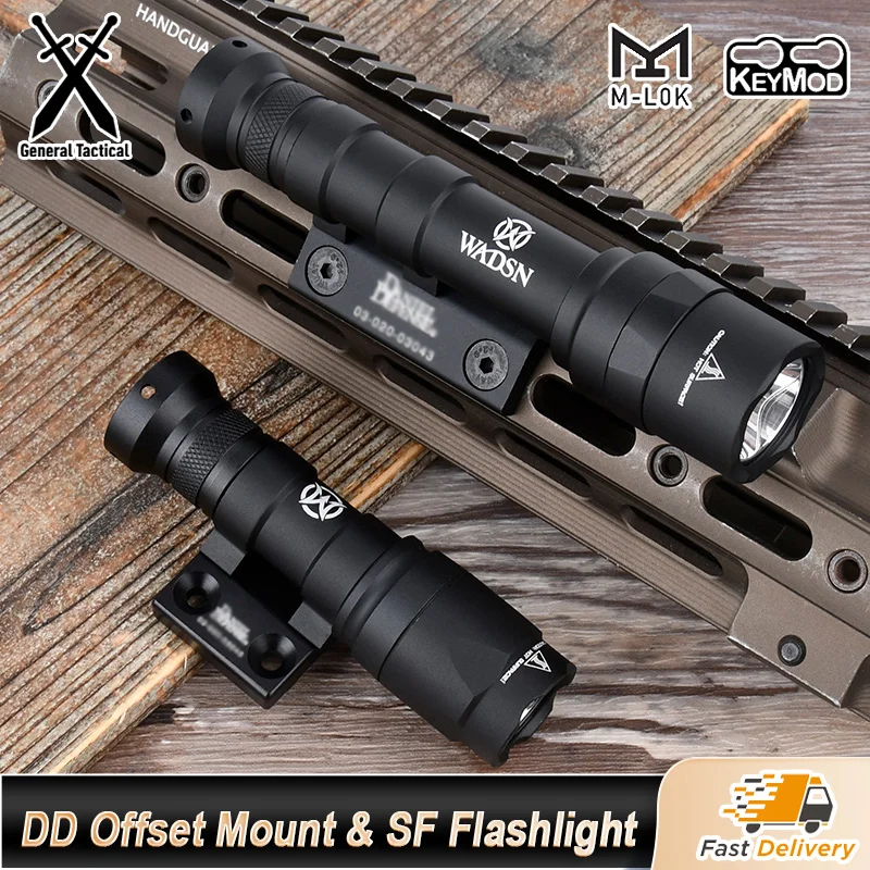 

WADSN Tactical Danie Defense DD Mount SF M300 M600 Flashlight For MLOK KEYMOD SMR Rail Metal Base Hunting Airsoft Accessories