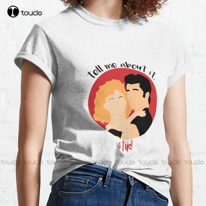 Grease - Danny And Sandy Olivia Newton John John Travolta Classic T-Shirt T-Shirt Women Fashion Creative Leisure Funny T Shirts