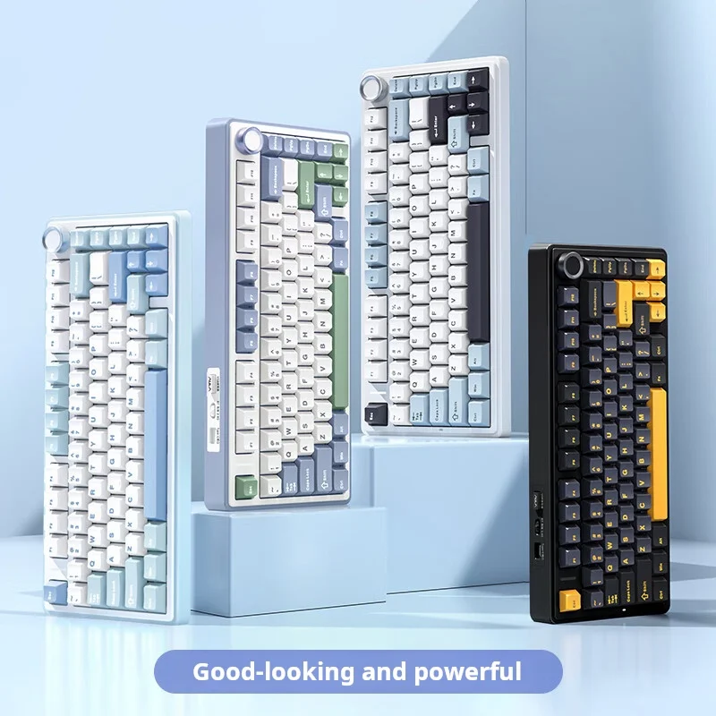AULA F75 Mechanical keyboard, wireless with three modes, gasket structure, fully hot-swappable keys, Reaper axis