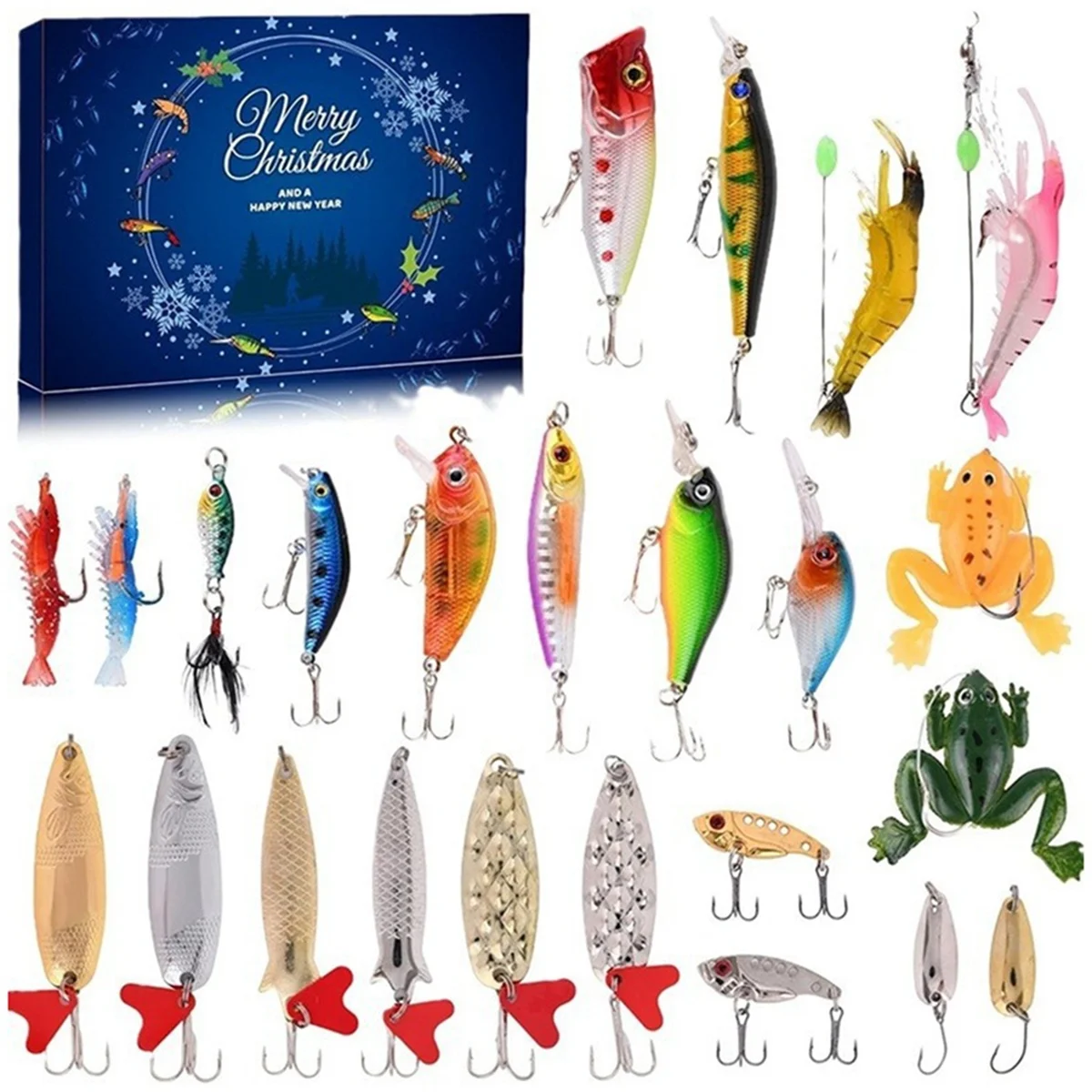 

CBN9-Fishing Lures Set Blind Box Cross-Border Christmas Gifts Set