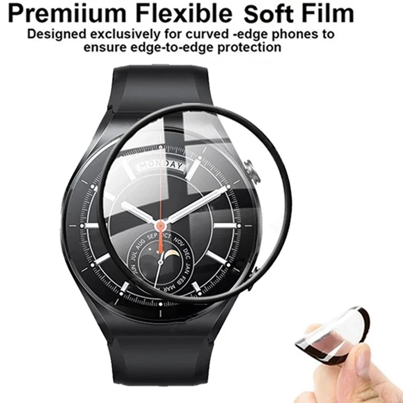 3D 곡선 Xiaomi 시계 S1 부드러운 유리 화면 프로텍터 필름 시계 2