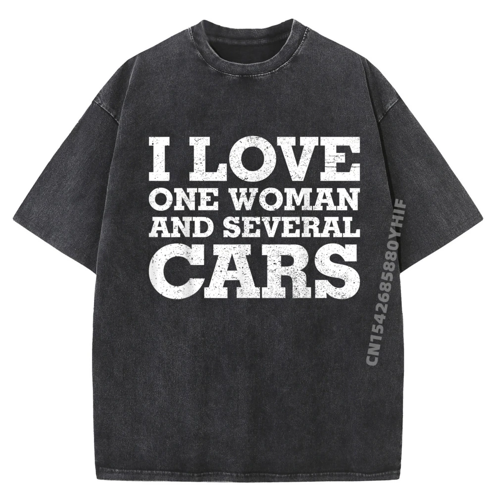 

Мужская одежда I Love One Woman And Several Cars Car Mechanic, весенние мужские простые потертые рубашки в китайском стиле