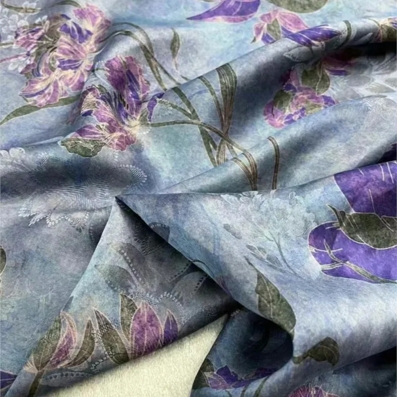 ผลิตภัณฑ์ใหม่ทําจากผ้ากอซผ้าไหมกุหลาบดอกไม้เจาะรูสําหรับชุดกี่เพ้าที่มีสไตล์และ