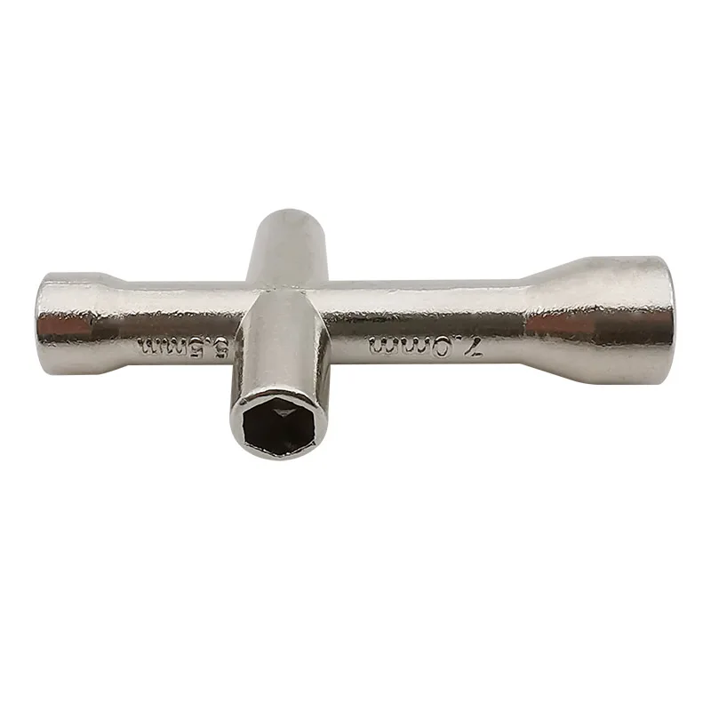 M2 M2.5 M3 M4 E3D V6 Nozzle Mini Screw Nut Spanner Cross Sleeve Wrench M2/2.5/3/4 Hexagonal Cross Socket Wheel Tool