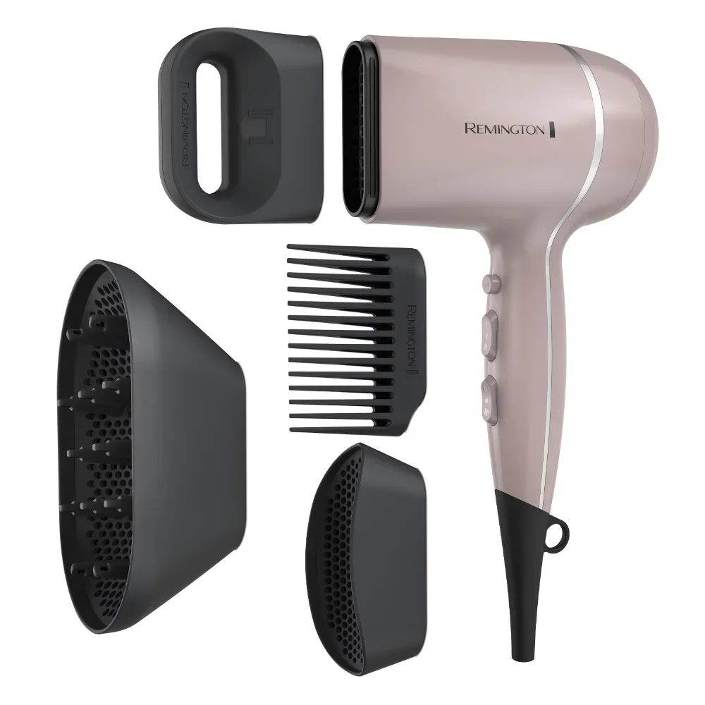 Pro Wet2Style Ceramic Ionic Hair Dryers, Purple with 4 Unique Attachments Blow Dryer with Comb