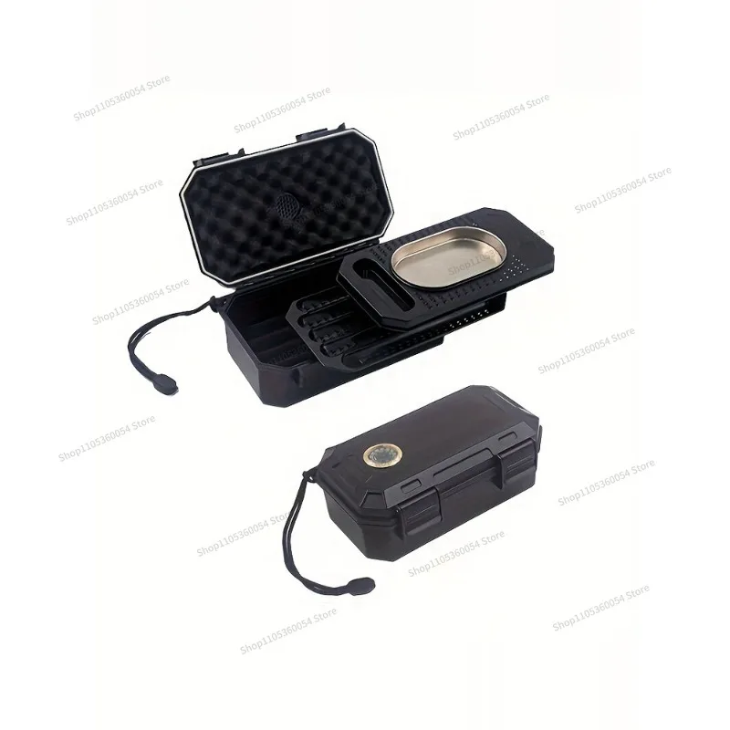 For Separate Storage Layer Outdoor Travel Portable Humidor Additional Humidifier Hygrometer Waterproof Seal