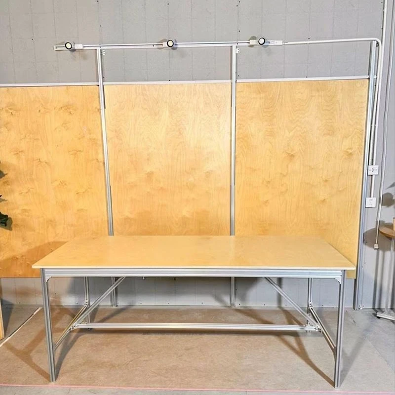 

Aluminum profile office computer desk, living room rectangular birch desk, conference table