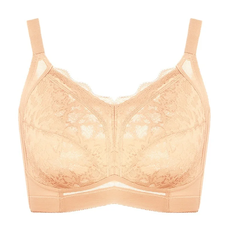 

Big Bra Show Small Full Cup Plus Size Lingerie For Women Underwear Bra Brasier Mujer Lace Up Top B C D E F G H J 34 36 38 40 42