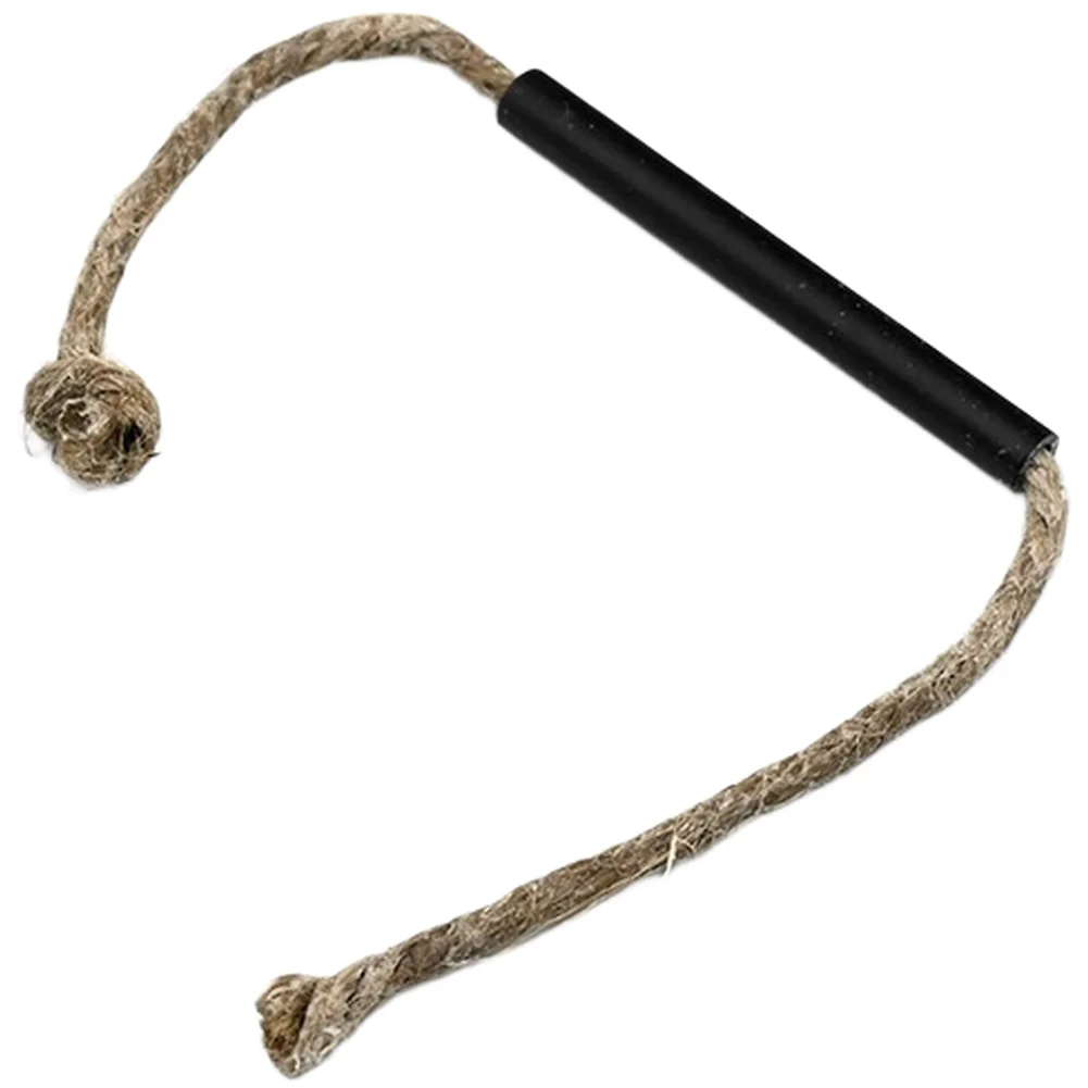 Waterproof Tinder Rope for Camping Fire Starting Waxed Hemp with Aluminum Handle Lightweight Portable Outdoor Ignition Tool
