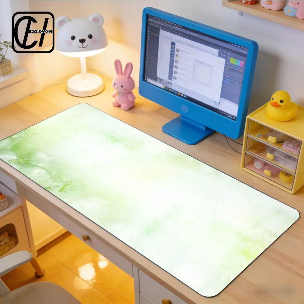 

Light Green Series Mouse Pad E-sports gaming mouse pad oversized personalized desk pad keyboard mouse pad green good for eyes