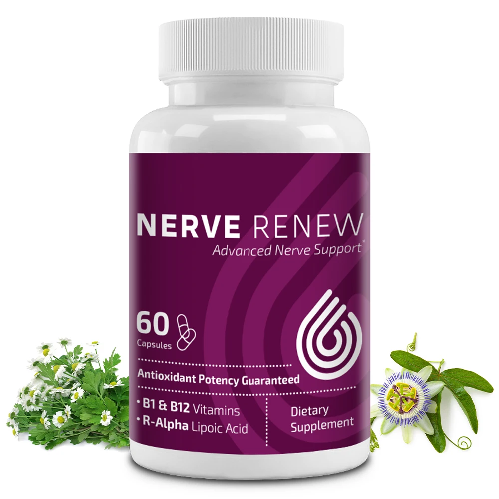 

Advanced Nerve Support Supplement - 300mg Stabilized R-Alpha Lipoic Acid, Vitamin B1,B12, Herbs for Fast-Acting Support