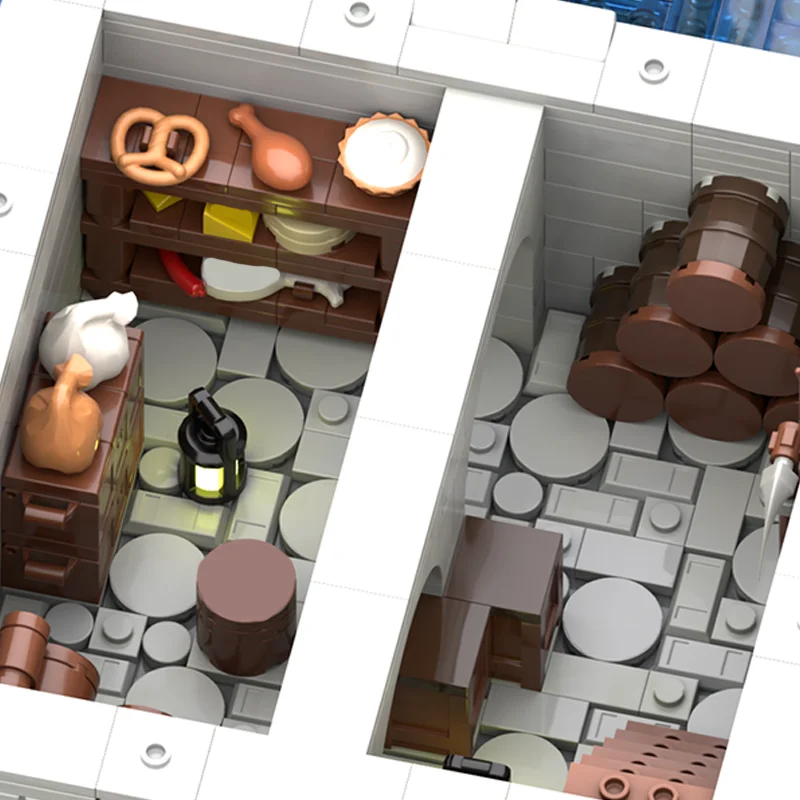 10737-teilige modulare deutsche Turmhaus-Modellbausteine als Geburtstagsgeschenk