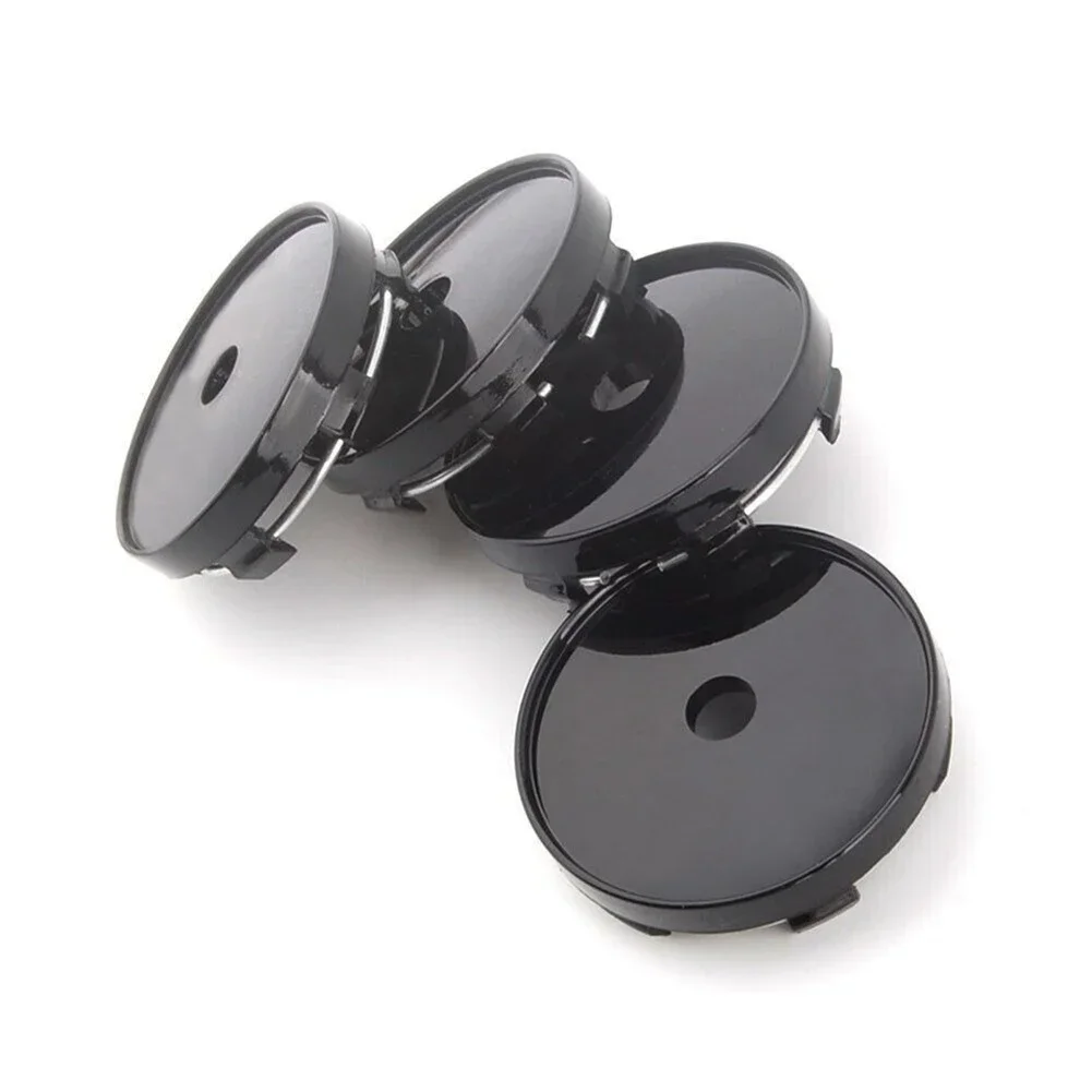 4pcs Car Blank Wheel Hub Center Cap Black 60mm Rim Covers Auto No Logo Badge Car Wheel Rims Center Hubcap Covers Wear Parts