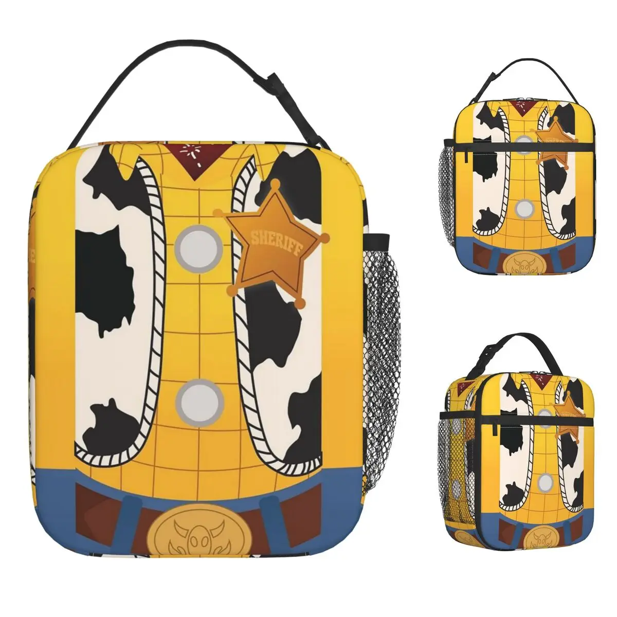 

Ковбойский мультфильм TS Изолированная сумка для обеда Многоразовая термосумка Контейнер для еды, герметичная сумка-тоут, ланч-бокс, сумки для еды, работа, пикник