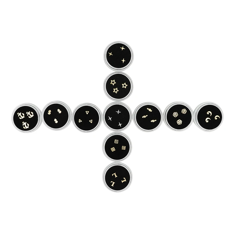 3Pcs/Box Tooth Gems Crystal Diamond Ornament Teeth Jewelry Diy Various Shapes