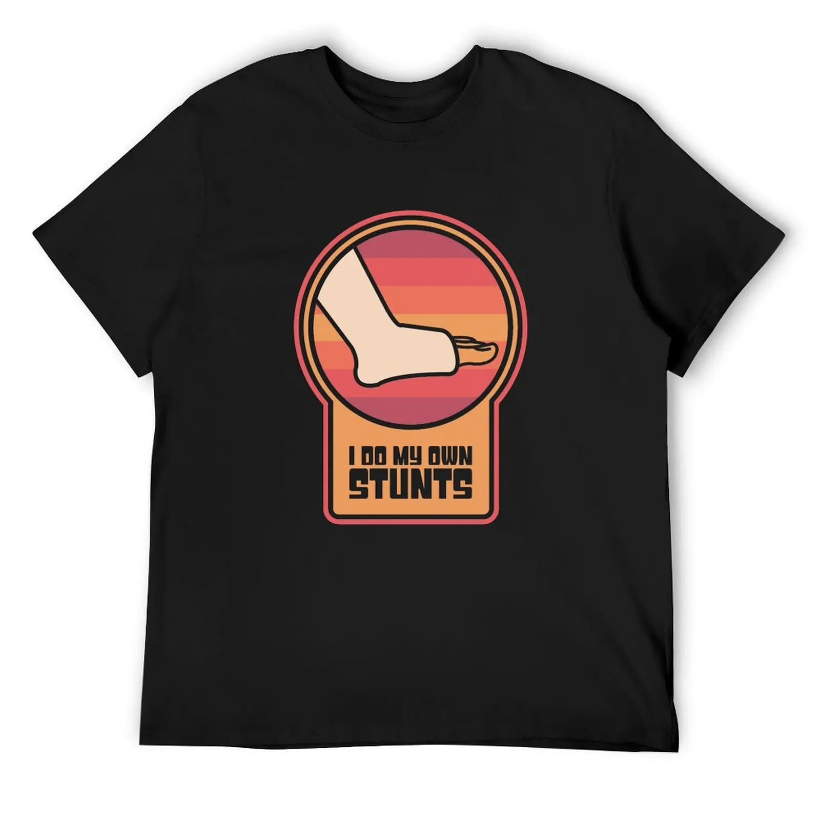 Stunts-Забавная футболка с разбитой лодыжкой Get Well Soon, футболки, топы, однотонная мужская одежда