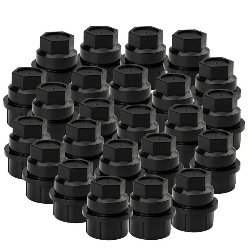 20pcs 15661036 Car Black Plastic Wheel Lug Nut Covers Cap 9593028 For Chevrolet S10 Blazer For Gmc Wheel Car Valve Cap Tire Caps