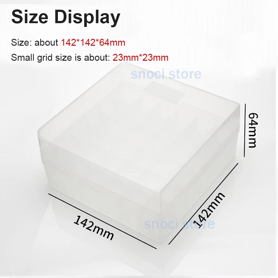 5ml 36Holes Plastic freezing tube box low temperature resistant storage box PC freezing tube box freezing box sample tube box