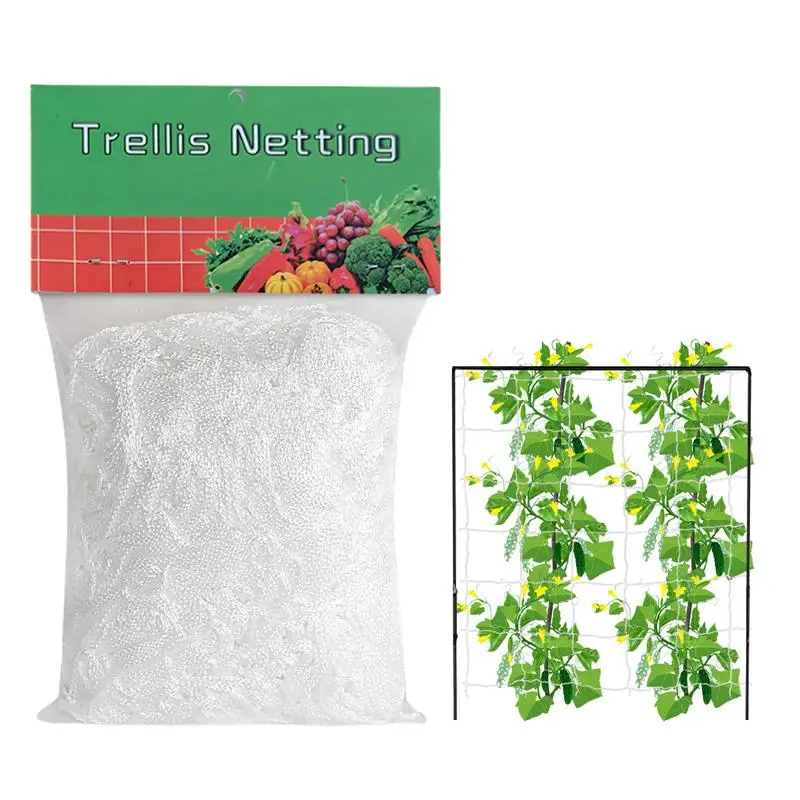 Scrog Net Heavy-Duty Garden Plant Trellis Netting Elastic Garden Trellis Soft Garden Net for Vegetables Vines Climbing Plants