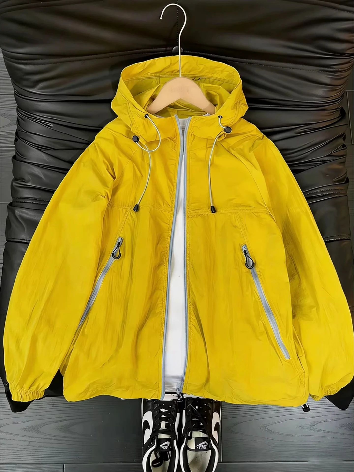 

Dopamine Yellow Lightweight Outdoor Cycling Sun Protection Clothing Men's Women's Summer Quick Dry Jacket Breathable Outerwear