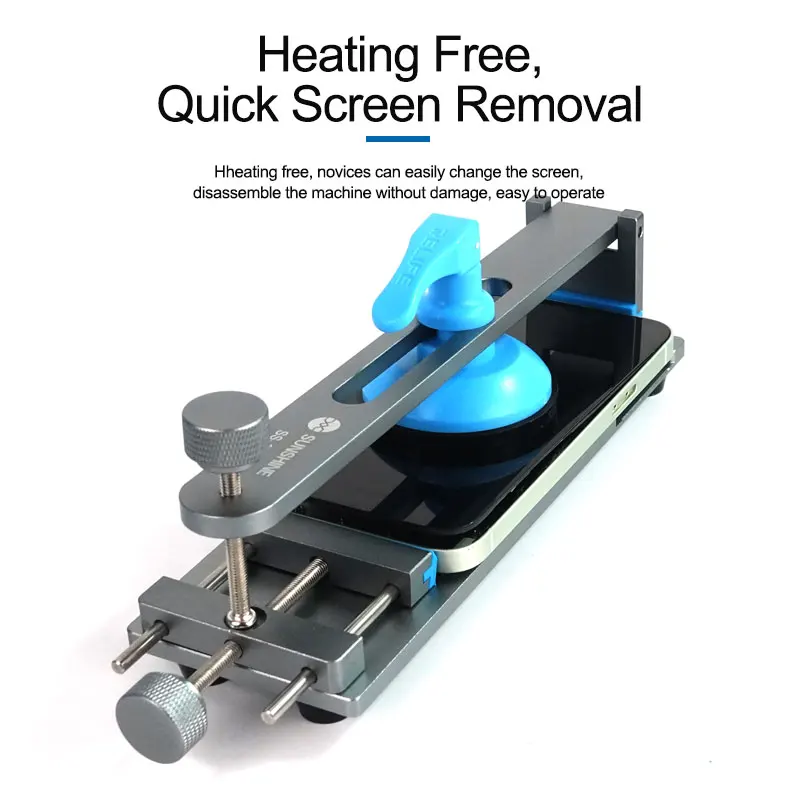 SUNSHINE SS-601G Plus Mobile Phone Free Heating LCD Screen Splitter Quick Screen Removal Fixture for IPhone Android Clamping