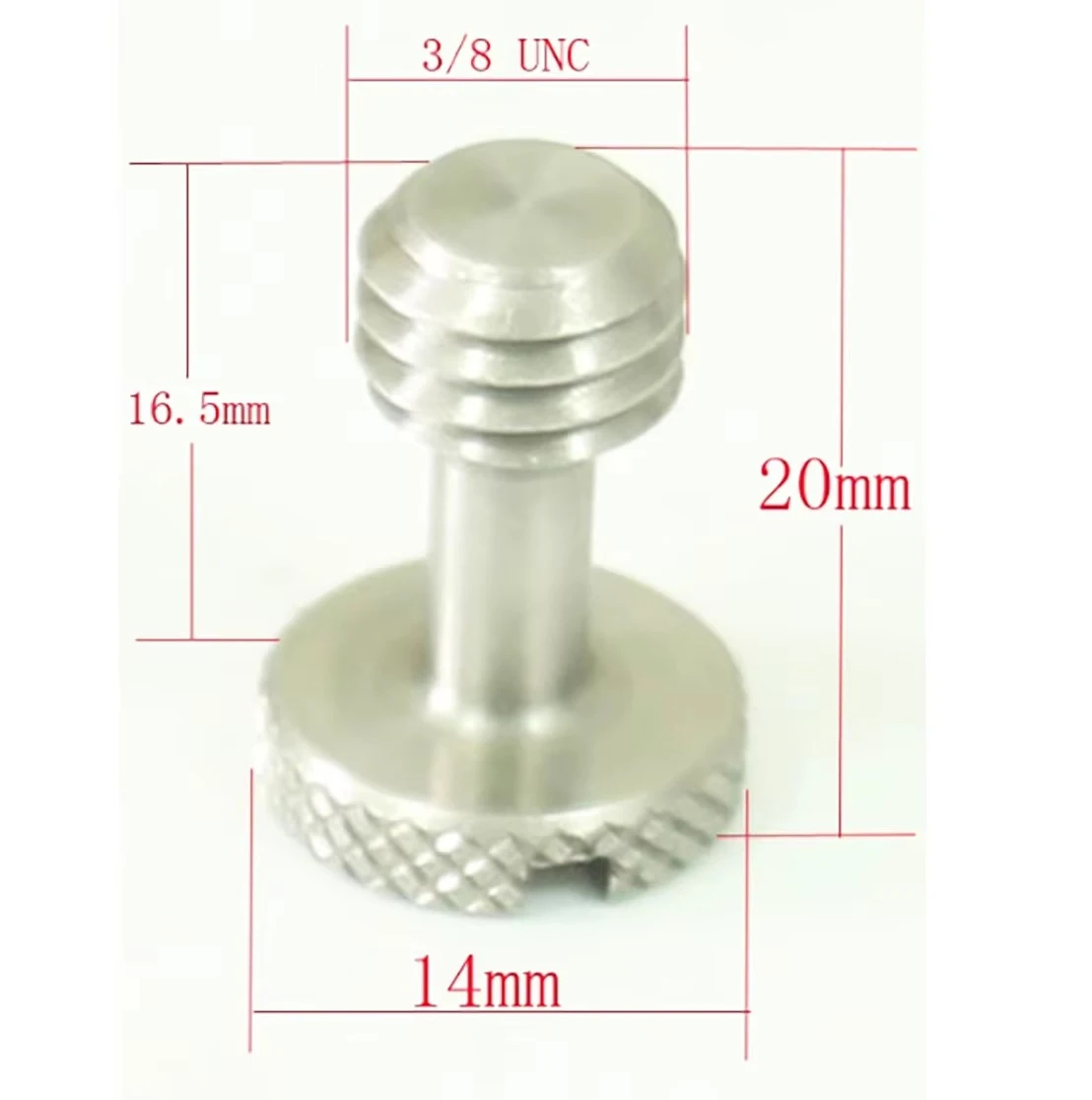 three Steel long 3/8"-16 camera screws for tripod and Quick Release camera tripod camera, 3/8 screws  (pack of 3), 3/8-16 screws