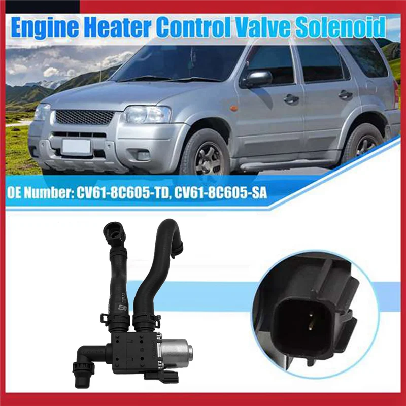 A34R سيارة المبرد سخان صمام التحكم خرطوم عاصي 1775432 CV61-8C605-TD لفورد إسكيب ترانزيت كونيكت 1.6 14-18 CV618C605TD #6